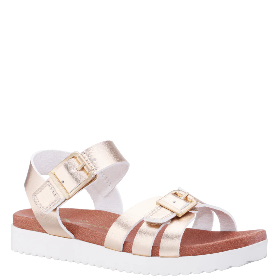 NINA GIRLS LACEY SANDAL-LT. GOLD
