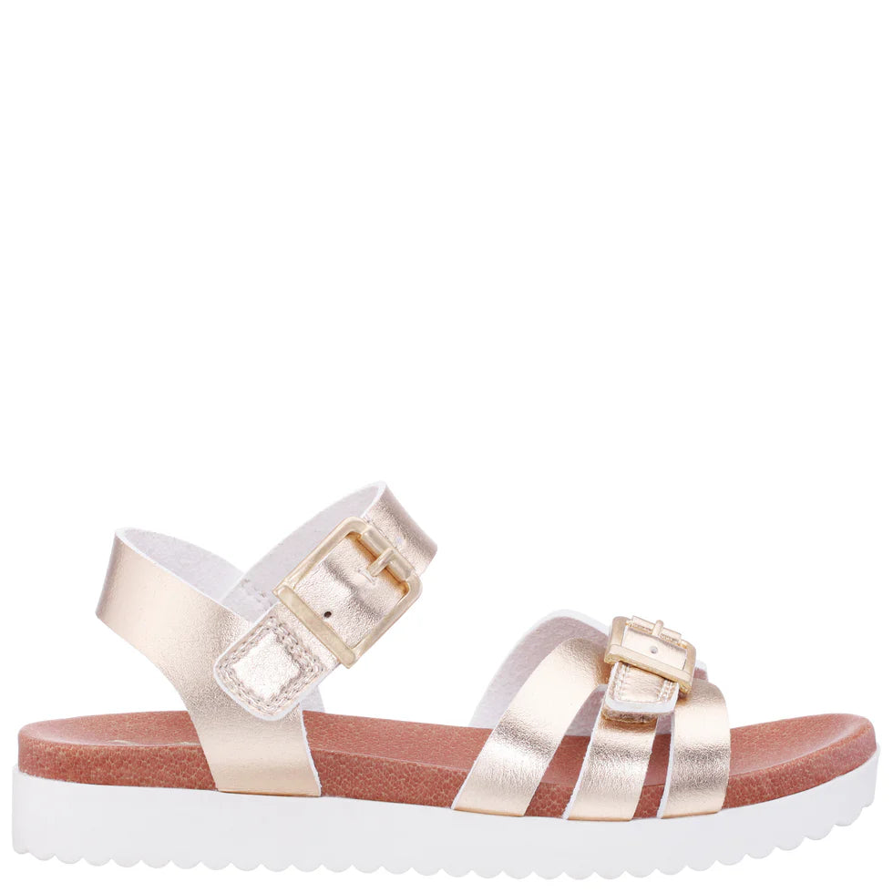 NINA GIRLS LACEY SANDAL-LT. GOLD