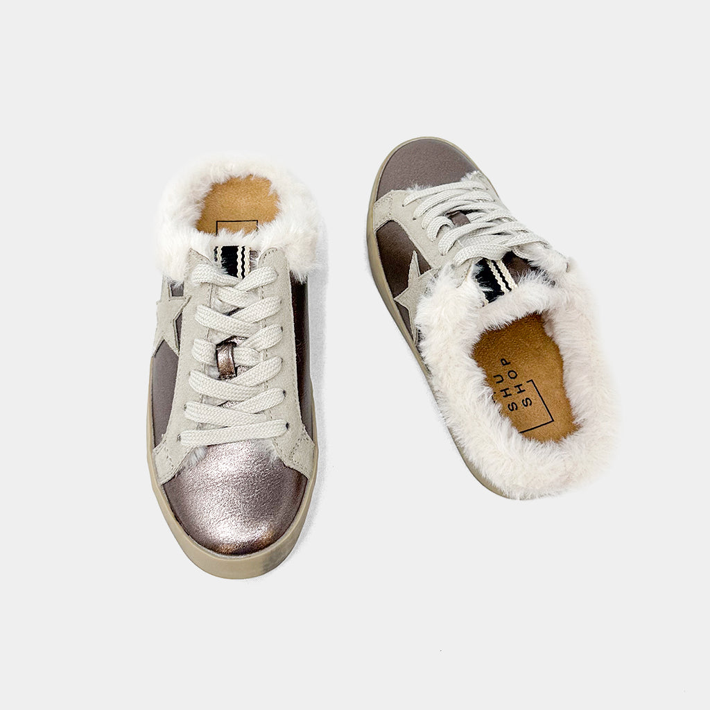 SHU SHOP PINAH SLIDE- GUNMETAL YOUTH