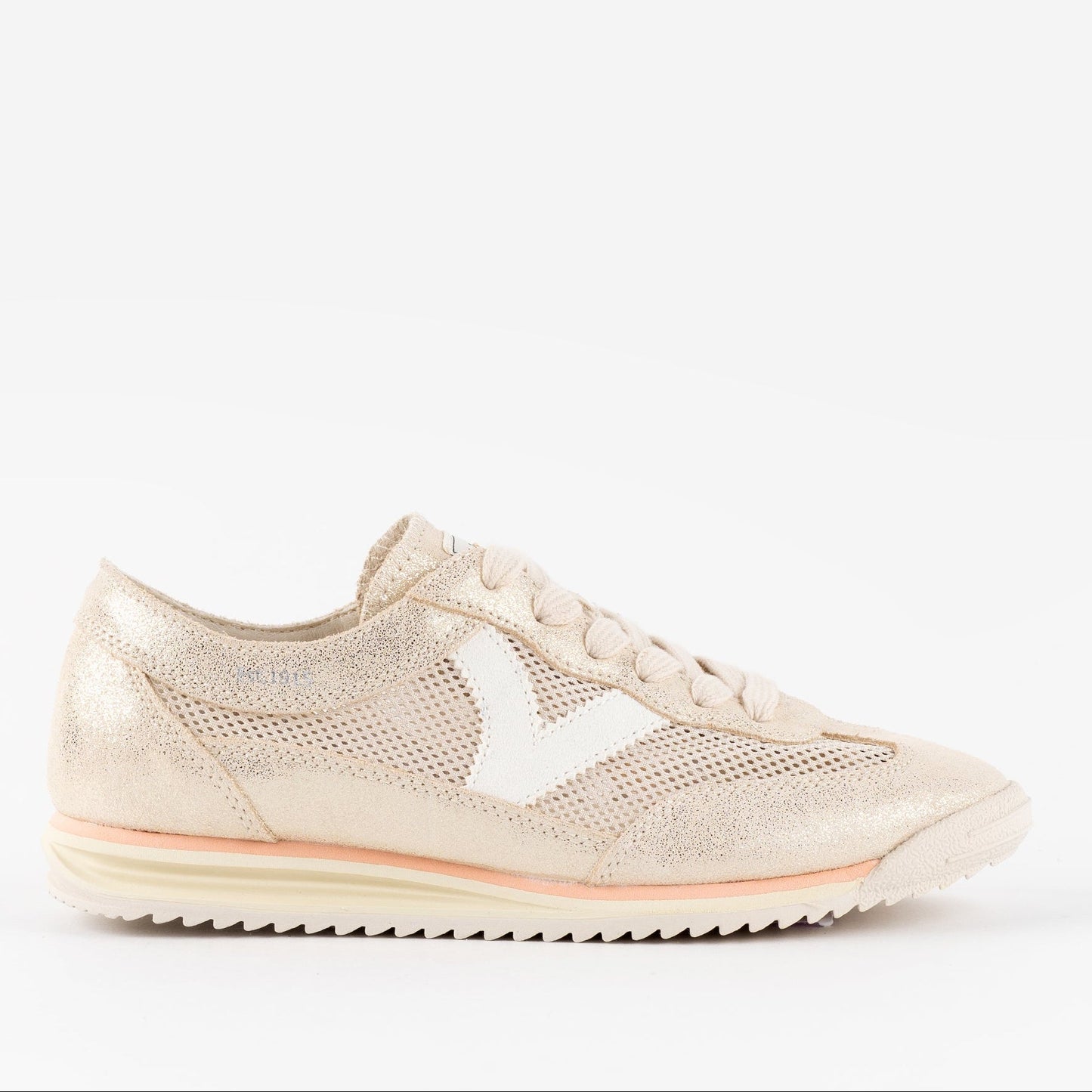 VICTORIA WOMENS SATURNO MESH SNEAKER-PLATINO