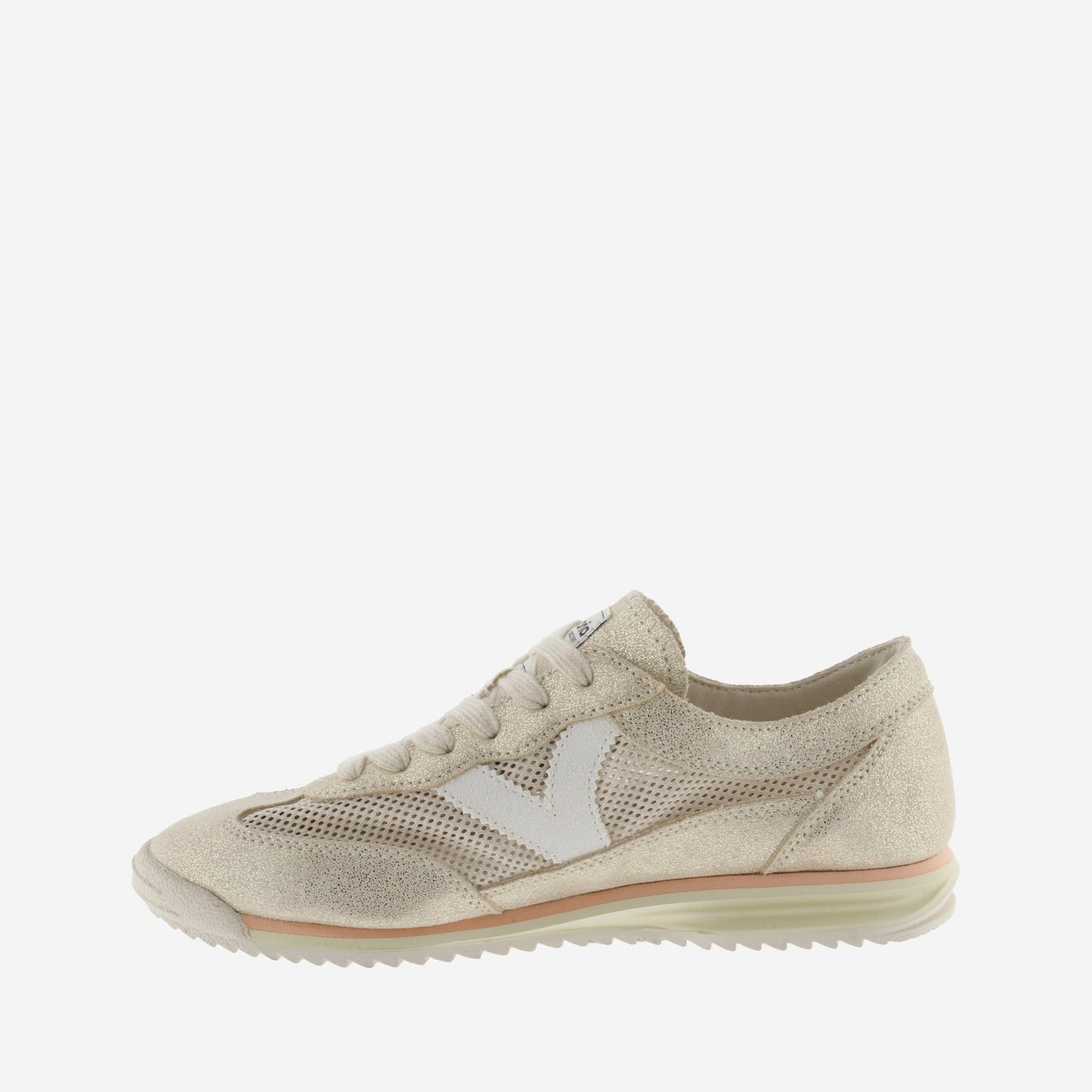 VICTORIA WOMENS SATURNO MESH SNEAKER-PLATINO