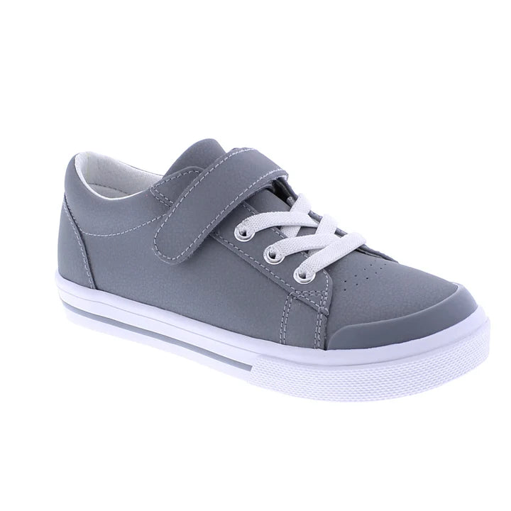 TODDLER FOOTMATES REESE-GRAY LEATHER