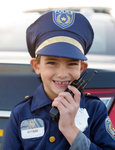 POLICE OFFICER SET WITH ACCESSORIES SIZE 5-6