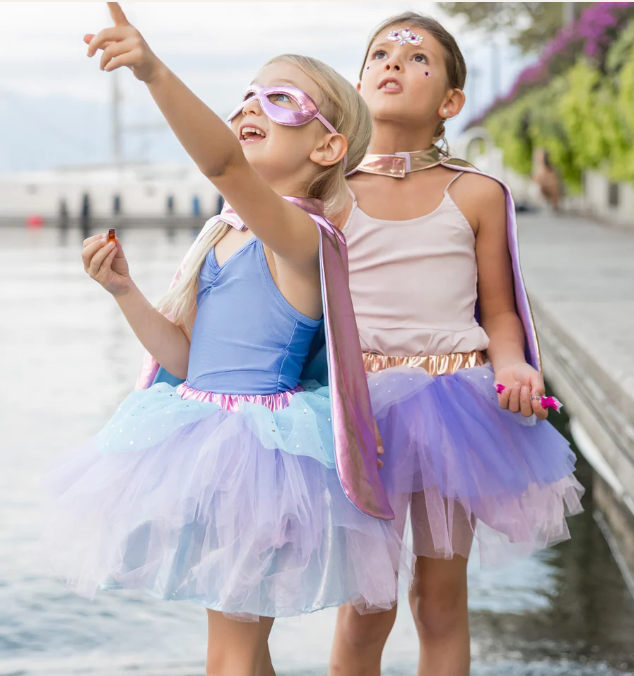 SUPER-DUPER TUTU CAPE & MASK SIZE 4-6