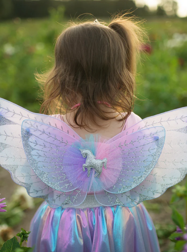 MAGICAL UNICORN SKIRT & WINGS-PASTEL 4-6