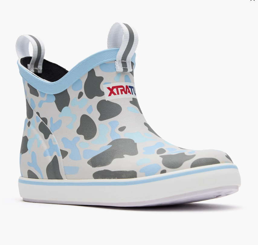 XTRATUF KID'S ANKLE DECK BOOT- CAMO ICE