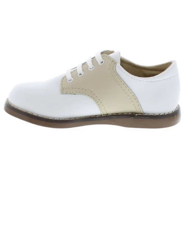 FOOTMATES CHEER SADDLE OXFORD - WHITE/ECRU