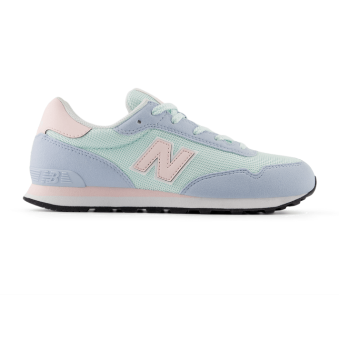 NEW BALANCE BIG GIRLS 515- OXFORD BLUE/SHELL PINK