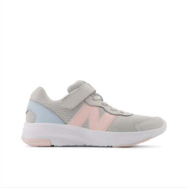 NEW BALANCE GIRLS VELCRO 578-GREY/PINK