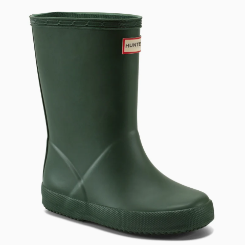 KIDS HUNTER FIRST CLASSIC RAIN BOOT-HUNTER GREEN