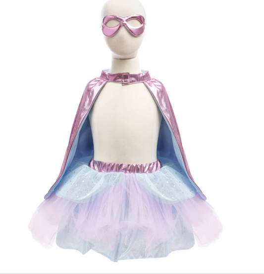 SUPER-DUPER TUTU CAPE & MASK SIZE 4-6