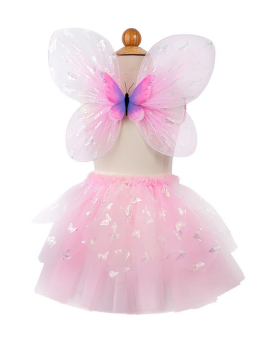 GREAT PRETENDERS FLUTTER BUTTERFLY SKIRT & WINGS-PINK