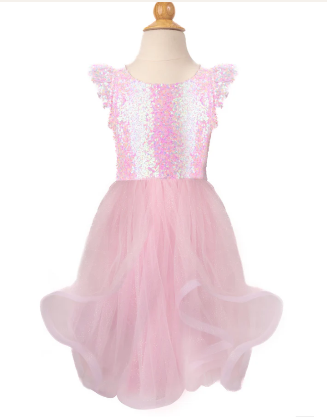 GREAT PRETENDERS PINK SEQUINS TWIRL DRESS SZ 3-4