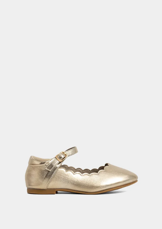 SHU SHOP LITTLE GIRL'S AGATHA GOLD MARY JANE