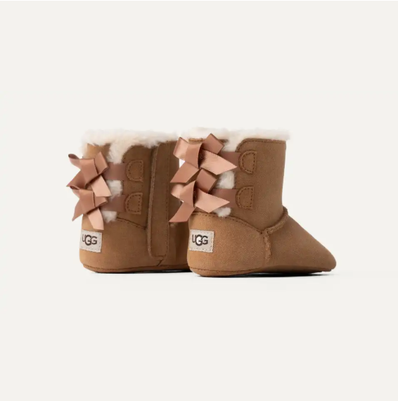 UGG BABY BAILEY BOW - CHESTNUT