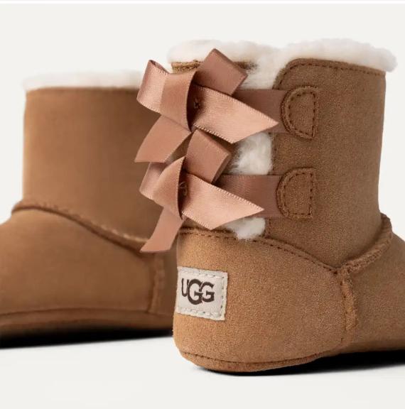 UGG BABY BAILEY BOW - CHESTNUT