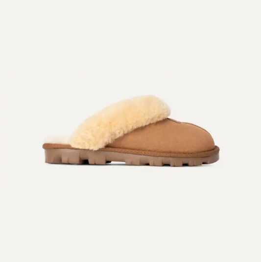 UGG LADIES COQUETTE SLIPPER - CHESTNUT