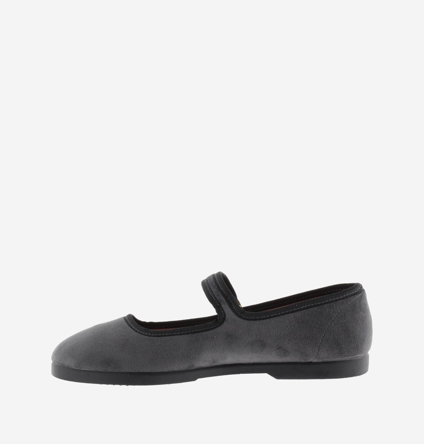 VICTORIA LADIES VELVET BALLET FLAT - GRIS