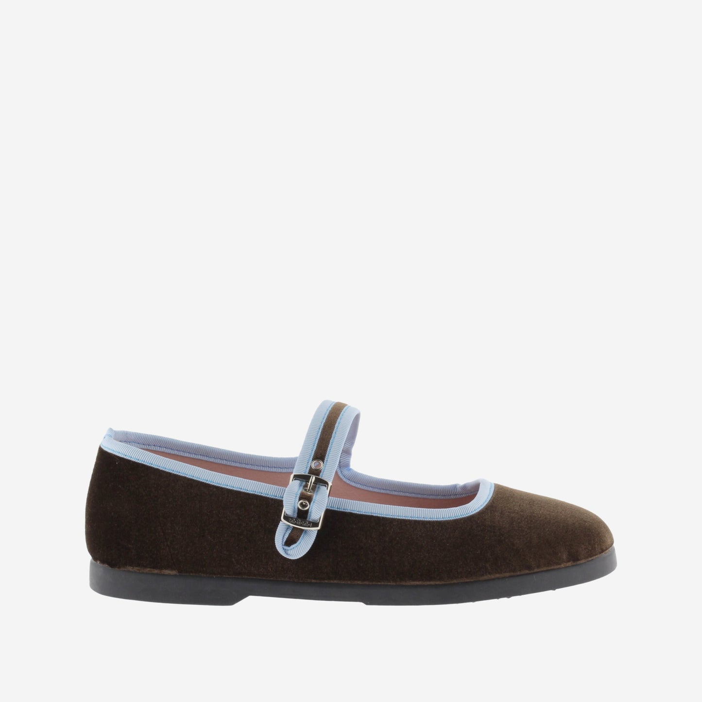 VICTORIA WOMENS VELVET BALLET FLAT-MARRON