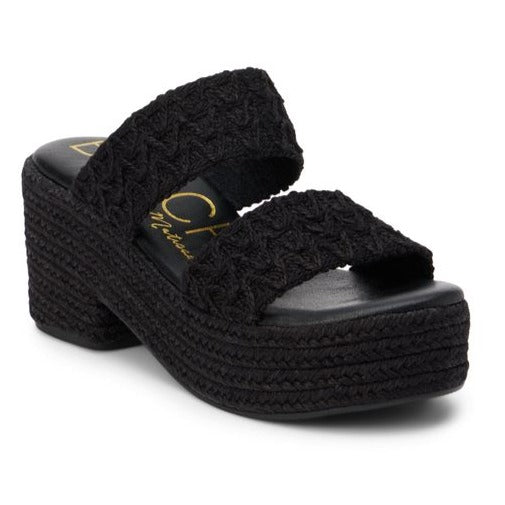 BEACH BY MATISSE OCEAN AVE PLATFORM SANDAL-BLACK
