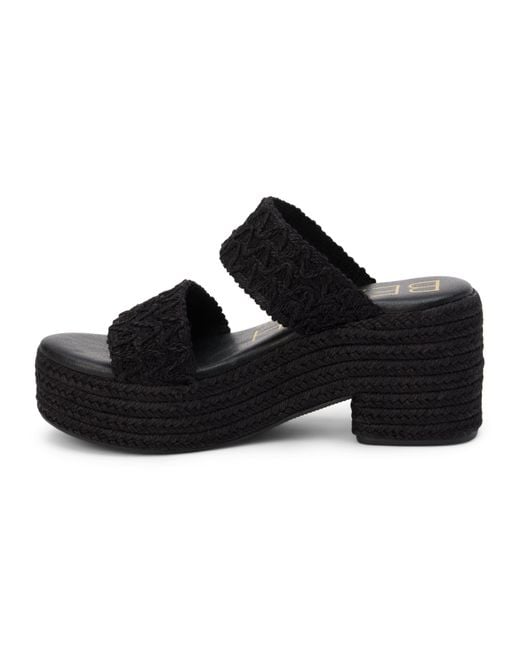 BEACH BY MATISSE OCEAN AVE PLATFORM SANDAL-BLACK