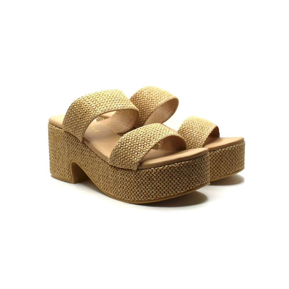 BEACH BY MATISSE WOMENS OCEAN AVE PLATFORM SANDAL-CHESTNUT