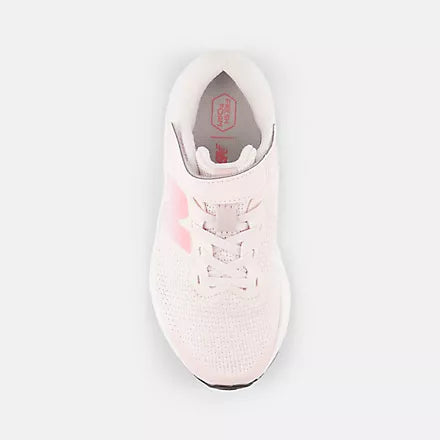 NEW BALANCE GIRLS ARISHI VELCRO-PINK SALT/DOUBLE BUBBLE