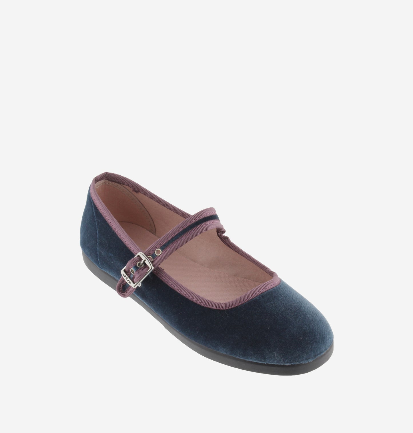 VICTORIA LADIES VELVET BALLET FLAT-PETROLEO