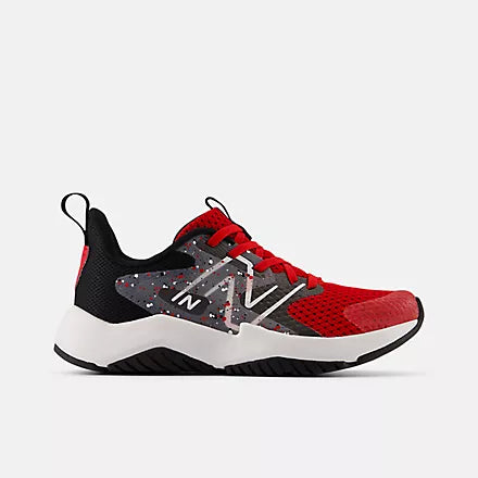 NEW BALANCE LITTLE BOYS RAVE RUN-RED/BLACK
