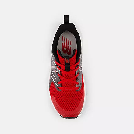 NEW BALANCE LITTLE BOYS RAVE RUN-RED/BLACK
