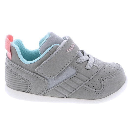 LITTLE GIRLS TSUKIHOSHI RACER-GREY/PINK