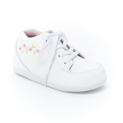 STRIDE RITE EMILIA WALKING SHOE-WHITE