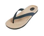NATIVES PAOLO WANDERFOAM FLIP FLOP-FLAX TAN/JIFFY BLACK