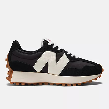 NEW BALANCE WOMEN'S 327-BLACK/WHITE
