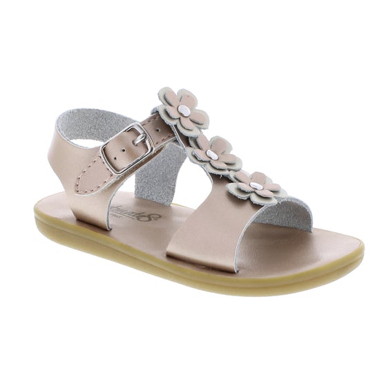 Premium water-friendly leather uppers and leather footbeds. Corrosion resistant buckles. Flexible, Slip-Resistant Rubber Outsole – Provides maximum flexibility, shock     absorption, stability and slip-resistance for safety and comfort. Hook & Loop closure. Non-marking outsole.