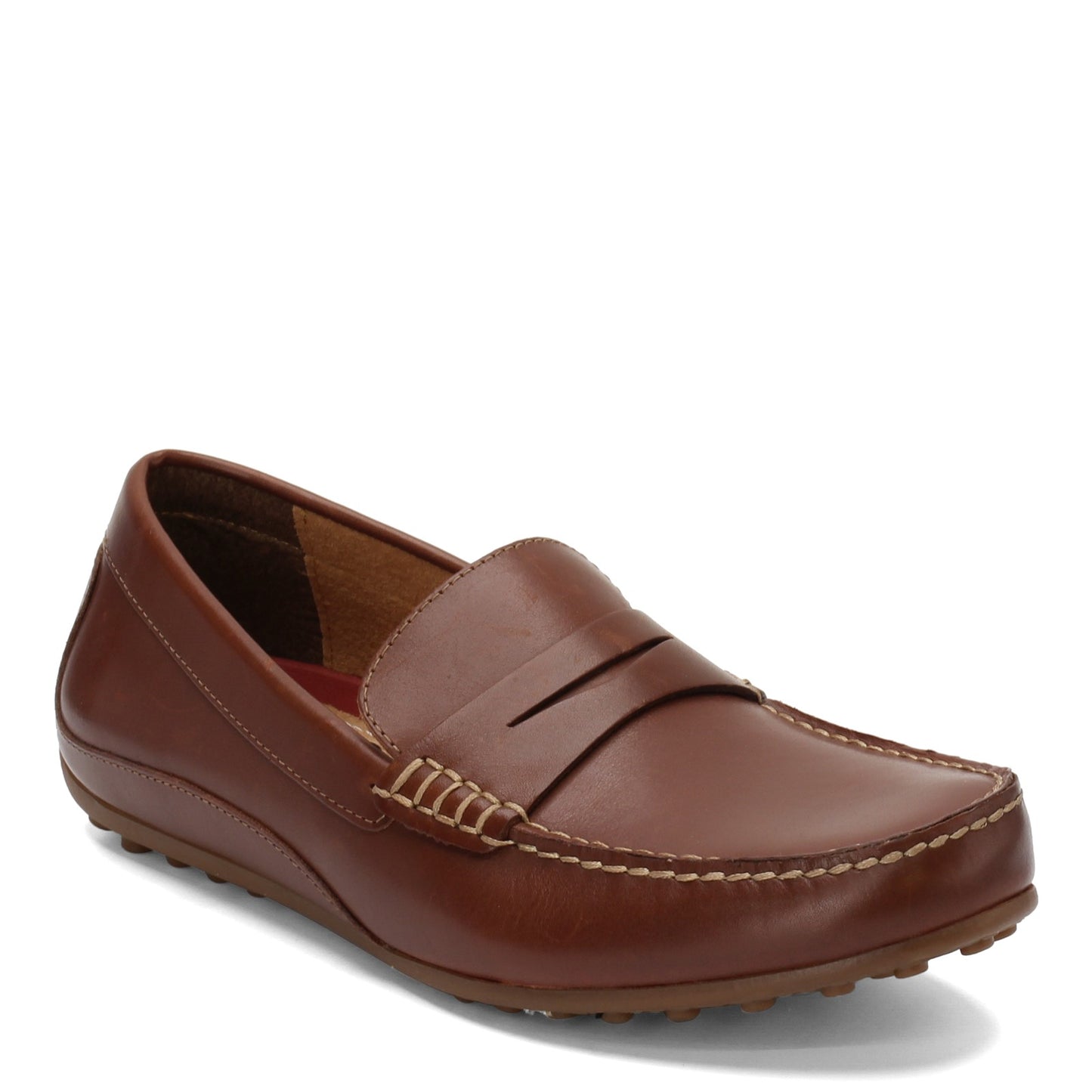 Men's Florsheim, Oval Moc Toe Penny Drivers. This driving moc is perfect for your casual looks. Leather uppers with smooth leather linings Slip on style for an easy on and off Memory foam cushioned footbed for added comfort Manmade outsole