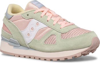 Based on the original performance sneaker that debuted in '85, this retro-look style features a modern lightweight EVA midsole and a heel clip for stability. Extra bonus: anti-stink lining helps reduce odors!  Cushioned footbed Leather and textile upper/textile lining/synthetic sole Imported