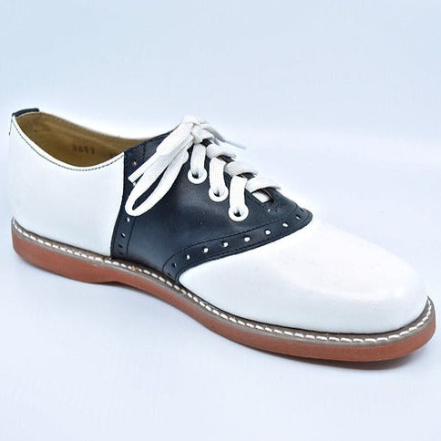 KESCO WHITE/BLACK SADDLE OXFORD-WOMEN SIZES