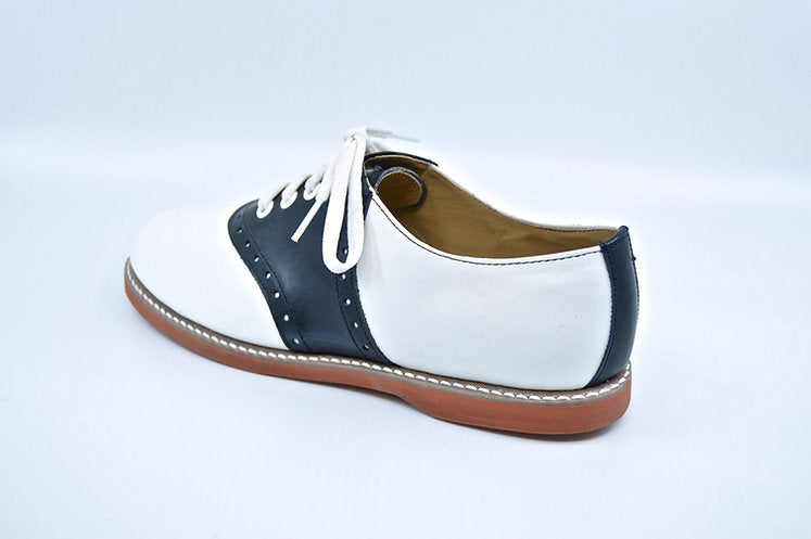 KESCO WHITE/BLACK SADDLE OXFORD-WOMEN SIZES