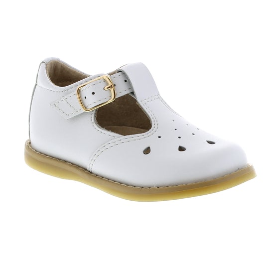 Custom Fit System – Removable, dual insoles in Medium and Wide provided for customized fitting. Roomy Toe Box – Allows tiny toes room to breathe and splay naturally during walking, enhancing balance and reducing rubbing, friction, and moisture. Arch Support – Shoe last and insole designed to provide proper arch support for developing feet. Firm Heel Counter – Provides stable lateral support for new and confident walkers alike, improving balance, support, and posture.