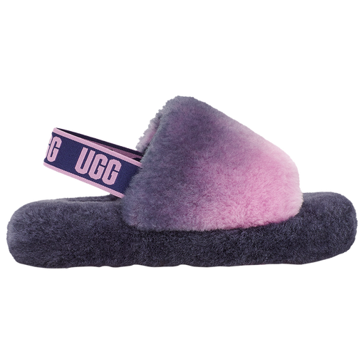 Vibrant enough to brighten your kids’ day, the UGG Fluff Yeah Gradient is fun and fashionable. Bringing together the best of a slipper and a sandal into the perfect statement shoe, these slip-ons are soft and snug. Keeping your girls comfortable through the day, the colorful ombre sheepskin and cozy fleece bring durable warmth and all-day snugness. The sole and elastic heel strap of the UGG Fluff Yeah Gradient finish up the perfect fit for your active girls to stay confident in.