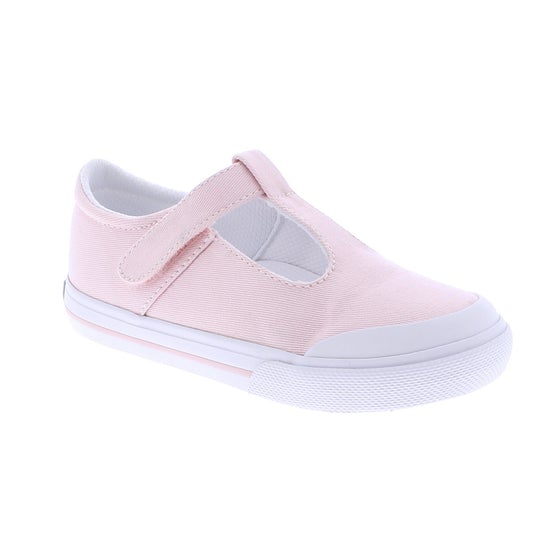 Custom Fit System – Removable, dual insoles in Medium and Wide provided for customized fitting. Roomy Toe Box – Allows tiny toes room to breathe and splay naturally during walking, enhancing balance and reducing rubbing, friction, and moisture. Arch Support – Shoe last and insole designed to provide proper arch support for developing feet. Firm Heel Counter – Provides stable lateral support for new and confident walkers alike, improving balance, support, and posture.