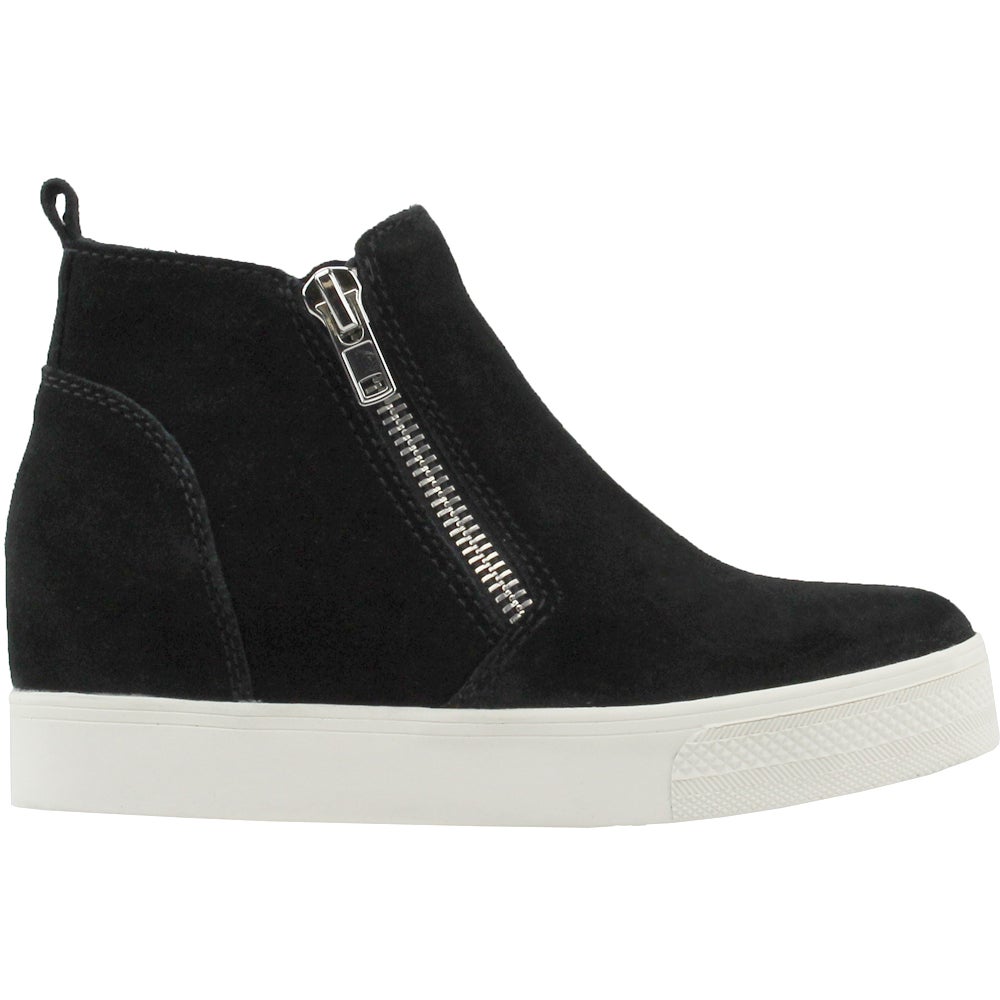 Here’s A Wedgie That You’ll Want To Rock! With A Hidden Wedge Sole, Soft Suede Upper, And Convenient Dual Side Zippers, This Sneaker Delivers A Leggy, Laid-back Look That’s Universally Flattering. Suede Upper Material Fabric Lining Rubber Sole 2.75 Inch Hidden Wedge Functional Inside And Outer Zippers