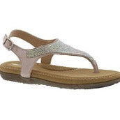 RAFFIA WEDGE WRAP AND THONG SANDAL - Rubber sole - Synthetic upper - Rubber outsole
