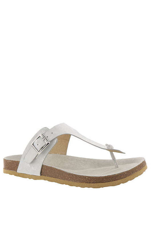 This sandal is guaranteed to be her new go-to style for summer - we pinky promise! Synthetic upper with buckle detail Slip-on style Lightly cushioned footbed