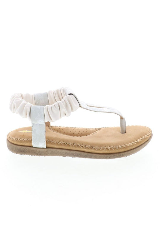 The Pinkyswear from Volatile is an extremely comfortable sandal. It has a foam cushioned footbed as well as a semi-elastic ankle strap. Your little one can wear this shoe casually or it can be dressed up for your more formal occasions.